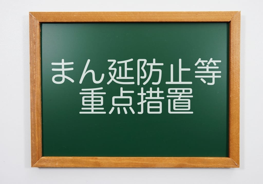まん延防止など重点措置の告知物