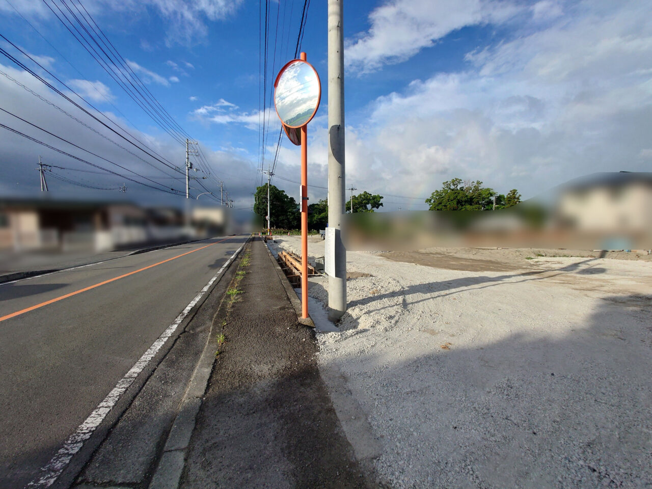 オープンした「ローソン 藍住町住吉」工事中だった頃の様子と周辺環境。画像提供:「あいずみ」様