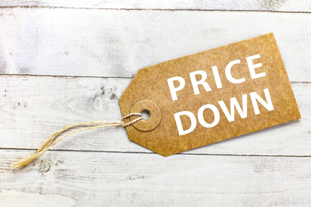割引、お値打ち、PRICE DOWN のイメージ