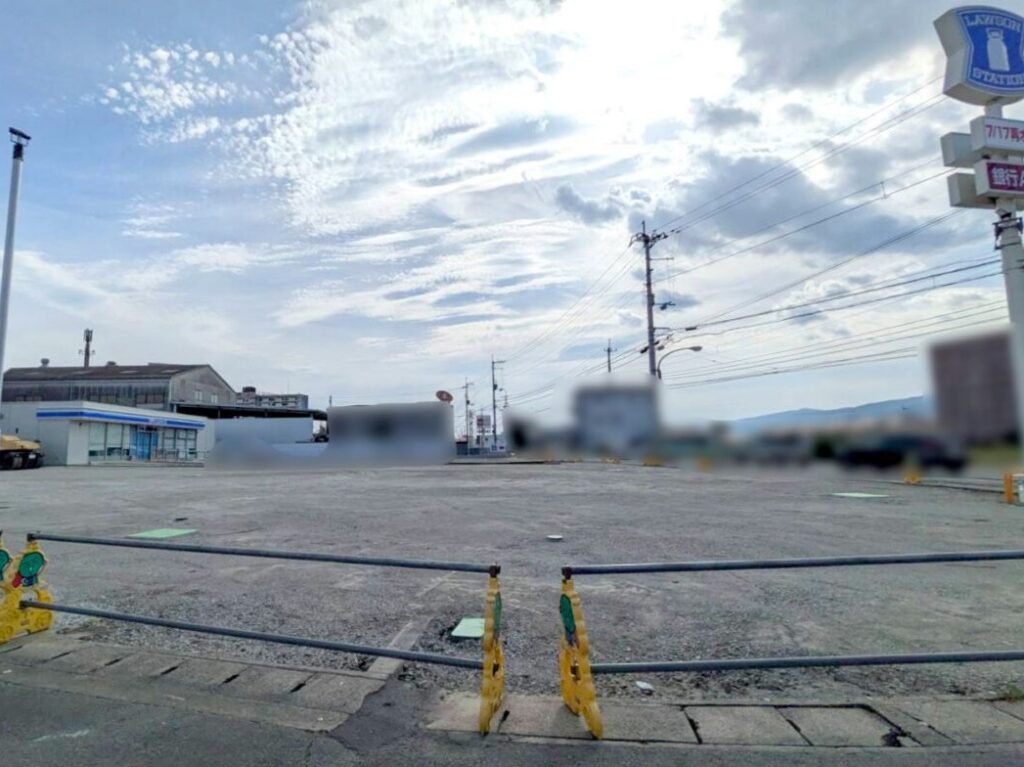 「ローソン藍住町奥野店」工事中の様子。2026年7月14日撮影
