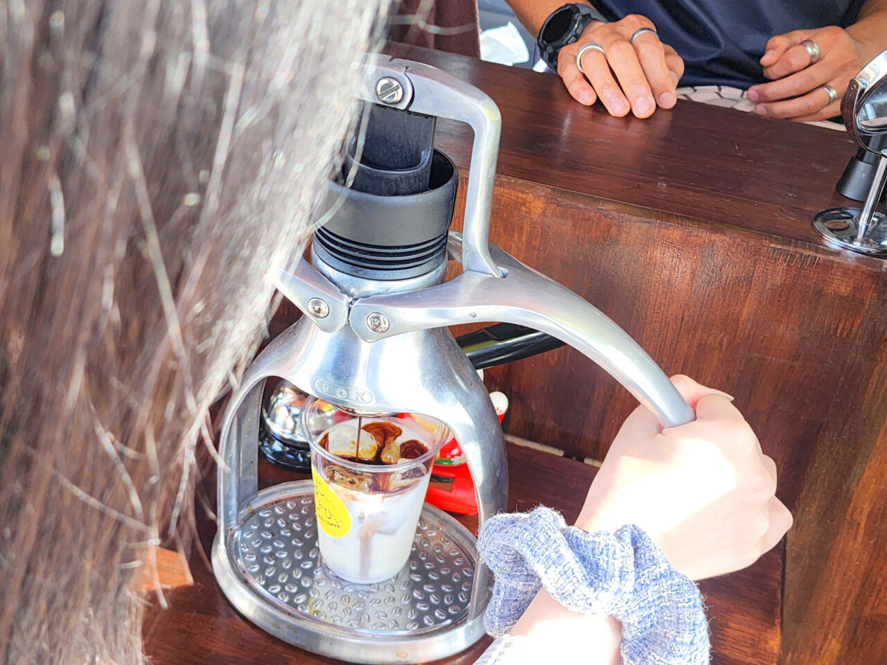 「Ozzy coffee(おじぃこぉひぃ)」エスプレッソ抽出体験