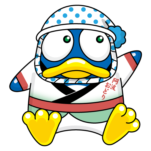 ご当地ドンペン(2Dデザイン・徳島県)。画像提供:「関係者」様